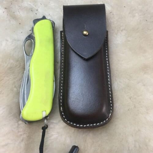 German and Swiss knife pouch 100% cowhide Clip Case Folding Pliers Army knives Cover Bags Scabbard Pouch Molle Waist Pack