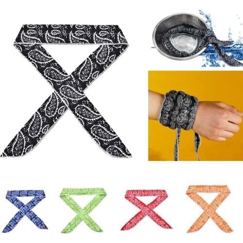 Cooling Scarf Wrap Soaked Tie Around Neck Head Keeps Cool Reusable Great For Summer Indoor Outdoor Leisure Activities Sports