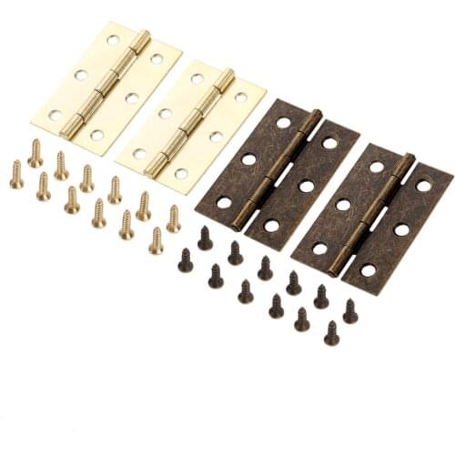 2pcs 60*37mm Furniture Dollhouse Door Hinge 60*37mm Jewelry Chest Gift Wine Wooden Box Case