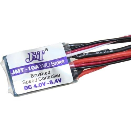 F17782/3 JMT High Quality RC Car 10A Brushed ESC Two Way Motor Speed Controller No/With Brake for 1/16 1/18 1/24 Car Boat Tank
