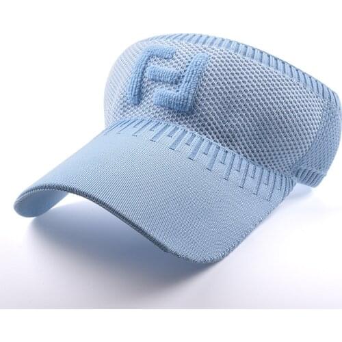 Sun Visor Hat Women Summer Fashion SunHat Baseball Cap Sport Letter Print Ponytail Beach Cap Chapeu Feminino Ladies Hats