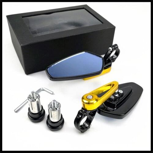 Universal Motorcycle Aluminum Bar End Side Rearview Mirror for YAMAHA YZF R1 R1M FAZER600 FZX700 FAZER R6S EUROPE VERSION
