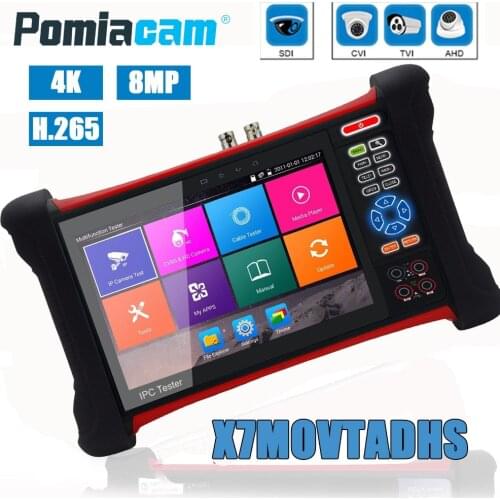 X7-MOVTADHS CCTV Tester All in One , In stock 7inch touch screen AHD TVI CVI IP 4K camera test with Multifunction Test Features
