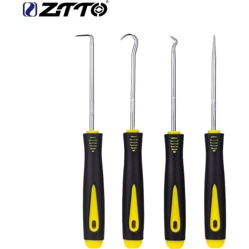 1 Set Oil Seal Tool 4Pcs Bicycle Pick & Hook Set O Ring Oil Seal Gasket Puller Remover Craft Hand Tools Best Quality