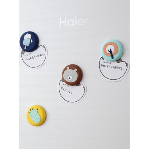 3D Cartoon Cute Refrigerator Sticker Message Board And Reminder Kitchen Soft Magnet Sticker Refrigerator Decoration Accessories