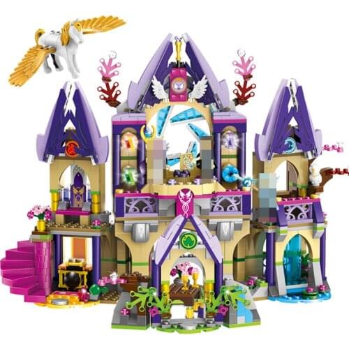 809pcs Compatible 41078 girls elves Skyras Mysterious Sky Castle Building Blocks Bricks Toy