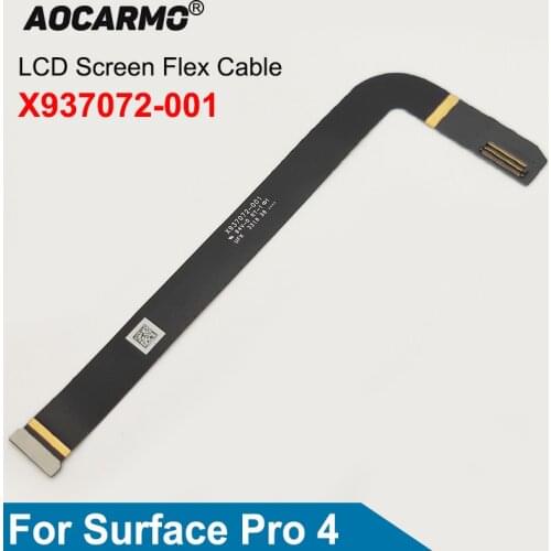 Aocarmo For Surface Pro4 Pro 4 1724 Connector Main Board LCD Liquid Crystal Display Pane Screen Flex Cable X937072-001