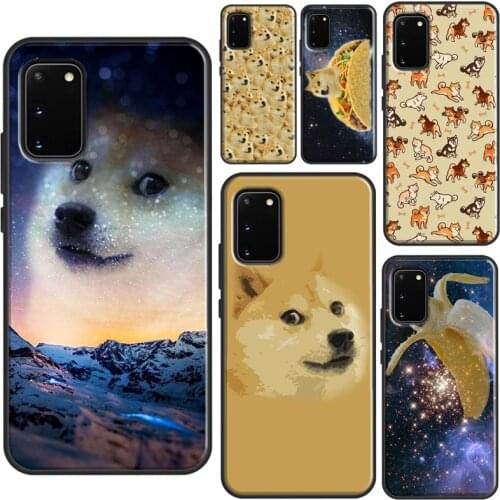Space Doge Shiba Inu Phone Case For Samsung Galaxy S20 FE S21 Ultra Note 20 Note 9 S8 S9 S10 Note 10 Plus Cover