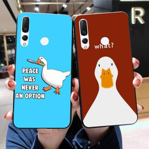 Untitled Goose Game Duck Phone Case Huawei Y6P Y8S Y8P Y5II Y5 Y6 2019 P Smart Prime Pro