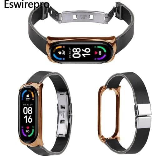 For Xiaomi Mi Band 6/6 NFC Buckle Shell Double-Press Butterfly Buckle Simple Version Replacement Belt ремешок на mi band 3 4 5 6