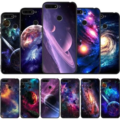 Space Black Silicone Phone Case For Honor 30 20 Pro 8X 9X X10 10 20 Lite 10i Nova 5T Y6 7 9 Prime 2019 TPU Cover