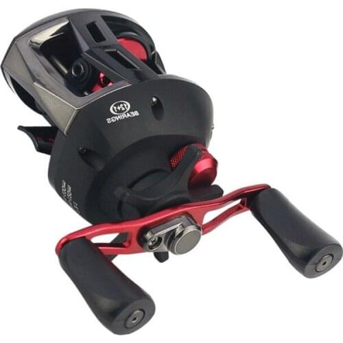 INFOF 12+1BB 7.3:1 Bass fishing Reel Baitcasting Fishing Reel Bait Casting wheels carp Fishing Reels carretilha de pesca