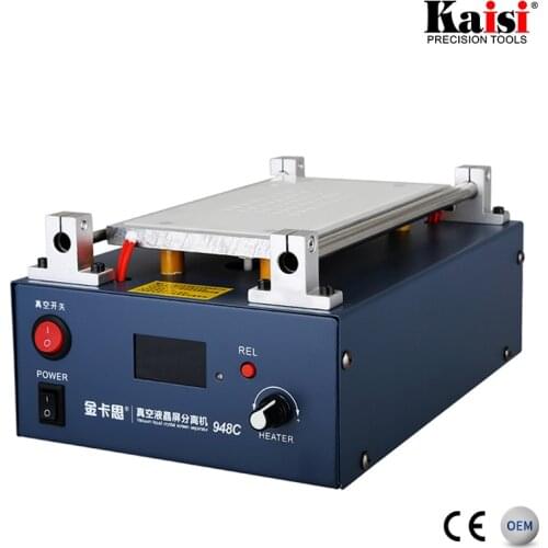 Kaisi K-948C Vacuum LCD Screen Separator Machine With Built-in Air Pump For iPhone Huawei Samsung 7'' Belows Phone Repairing