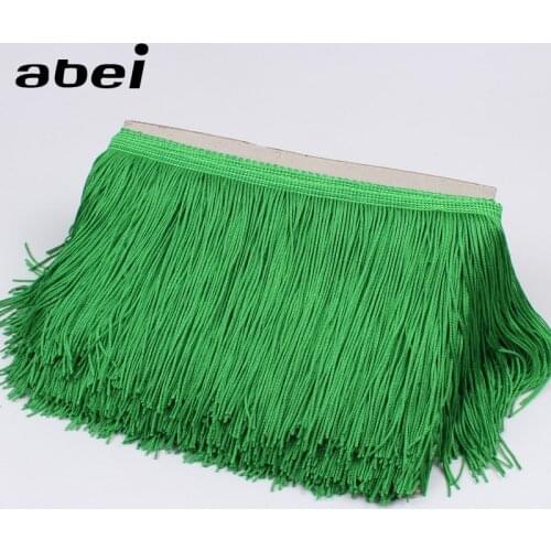 1Yard 15cm Wide DIY Sewing Latin Dance Performance Lace Trims Finger lace Tassel ribbon For Wedding Party Dress Curtain Fabric