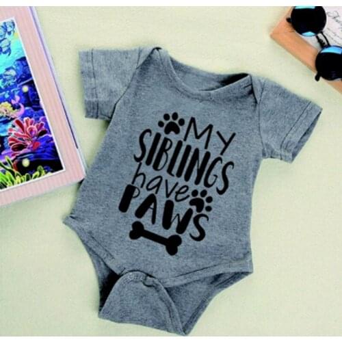 Summer Newborn Baby Bodysuit Summer Clothes Boys Girls Jumpsuit Letter Short Sleeve Cotton Clothes Infant Outfits For Kids Gifts