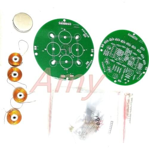 Low power consumption push down magnetic levitation DIY made of magnetic levitation kit for electronic parts production