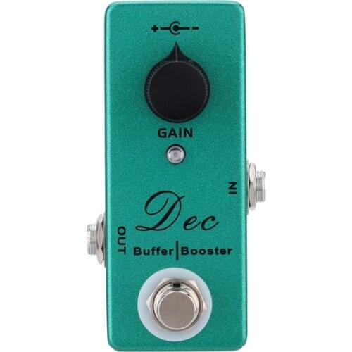 Mini DEC Buffer Booster Guitar Effect Pedal Two Effects Buffer and Boost Pedals True Bypass