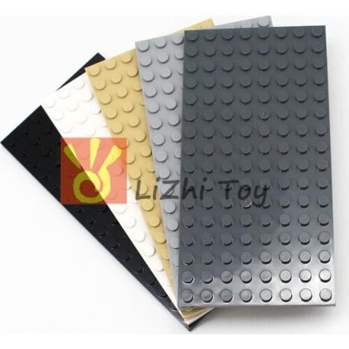 MOC Brick Parts 92438 Plate 8 x 16 Classic Piece DIY enlighten Building Block Toy Accessory