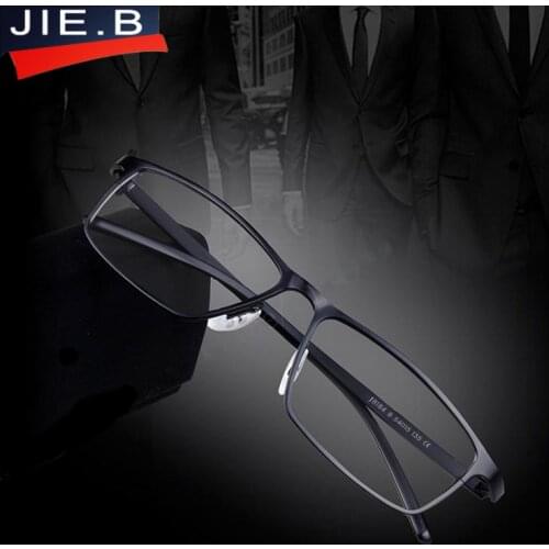 JIE.B Brand Super light Man Pure Titanium Glasses optical Prescription Eyeglass Frames Business Men Fashion Frame Eyeglasses