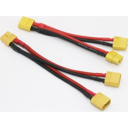 5pcs/lot XT60 Parallel Y Harness Connector wiring Adaptor for DJI phantom wholesale