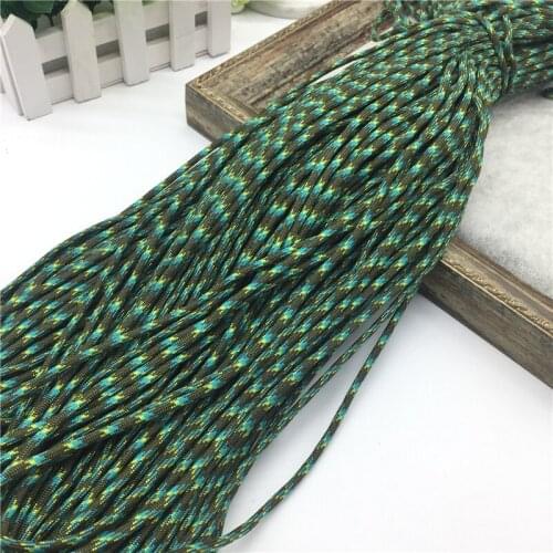 10 yards 4mm Width 7 Strand Parachute Cord Camping Hiking Tent Cord Binding Rope Bracelets Rope Wholesale #08