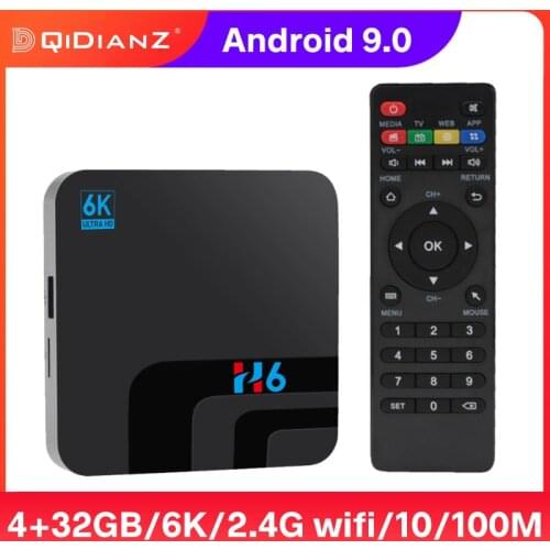 Smart TV BOX Allwinner H6 1.8GHZ Ultra HD 6K 1080P Support DLNA Android 9 9.0 3D H.265 Wifi media player Set Top Box