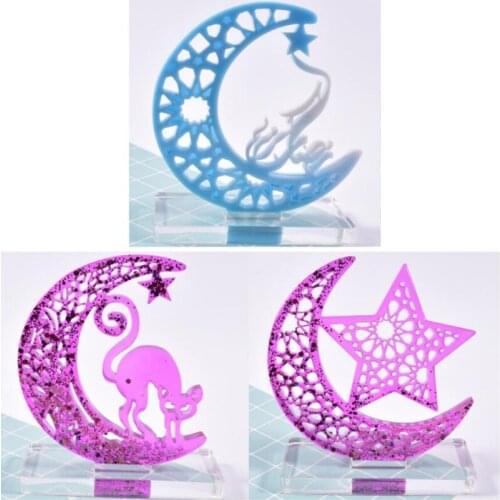 DIY Crystal Epoxy Resin Mold Display Board Base Table Ornaments Silicone Mould F3MF