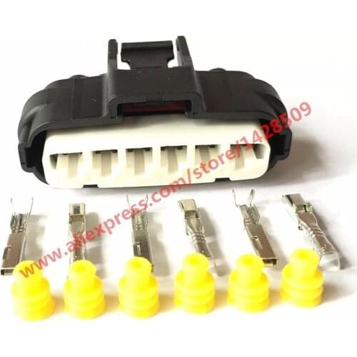 10 Set Sumitomo 6 Pin Plastic Sealed Auto Electric Female Connector 7283-1968-30 For Toyota