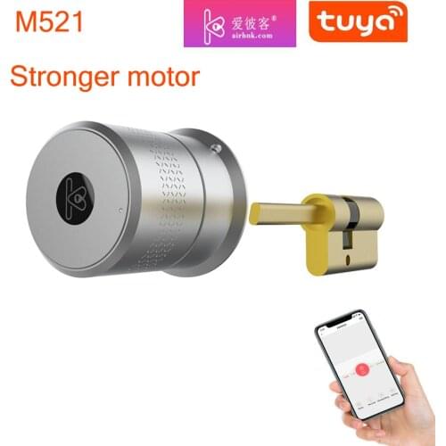 AIRBNK M521 Tuya Zigbee Smart Door Lock Stronger Motor Fingerprint Door Lock For Door 50-100mm Thickess Remote Control Lock