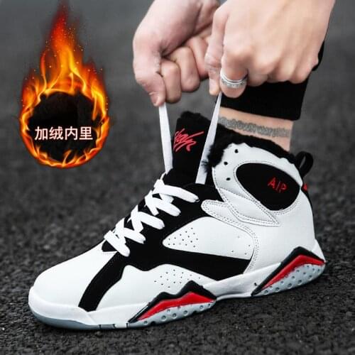 High Top Warm Mens Winter Sports Shoes Male Sneakers 2021 Boy Sport Sneakers Women Running Shoes Men White Fur Runners GMB-1280