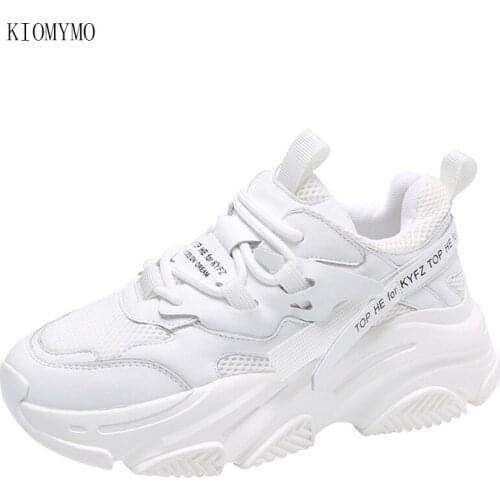 Mesh Breathable Thick-Soled Old Shoes Women Han Chao 2021 Summer And Autumn New Style Casual Sports Thick-Soled Shoes Women