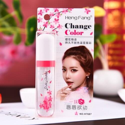 1PCS Clear Color Changed Moisturizer Lip Plumper Lip Gloss Plump Makeup Matte Batom Waterproof Tint Liquid Lipstick Lip Liquid