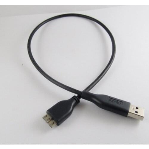 10pcs Standard USB 3.0 Male Type A To Micro-B Data Cable Black High Speed Hot 45cm