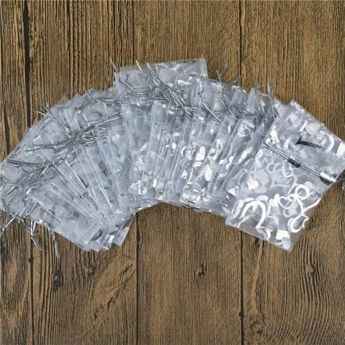 50Pcs/lot 7x9cm Fashion Drawstring Bag Organza Bag Candy Bags Jewelry Pouch Wedding Party Favor Gift Bag Wholesale