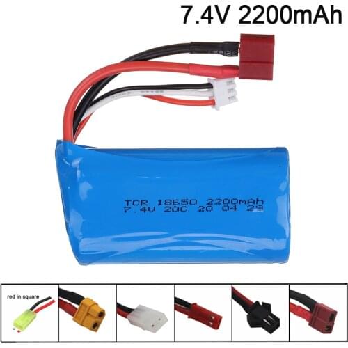 7.4V 2200mAh 18650 Lipo Batery for remote control helicopter toys parts wholesale 7.4 V 1500 mAH Lipo battery JST/SM/T/SM4P Plug