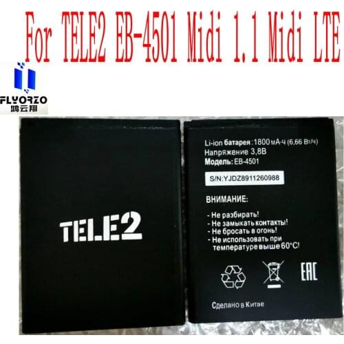 Brand new High Quality 1800mAh EB-4501 Battery For TELE2 EB-4501 Midi 1.1 Midi LTE Mobile Phone