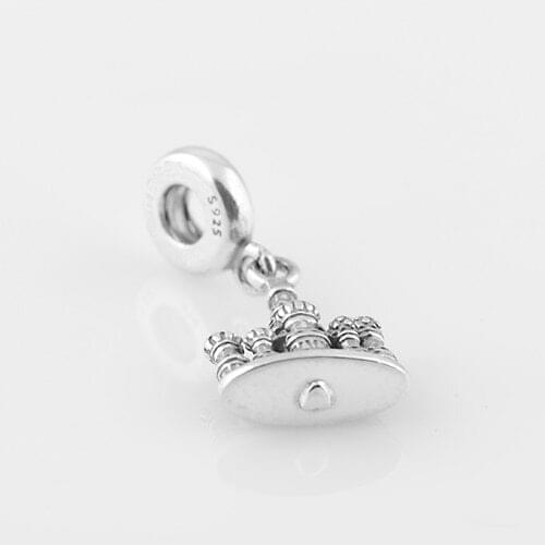 Authentic 925 Silver Charms Beads Basils Cathedral Dangle Fit Silver Charm Bracelets for Women & Men Jewelry DIY