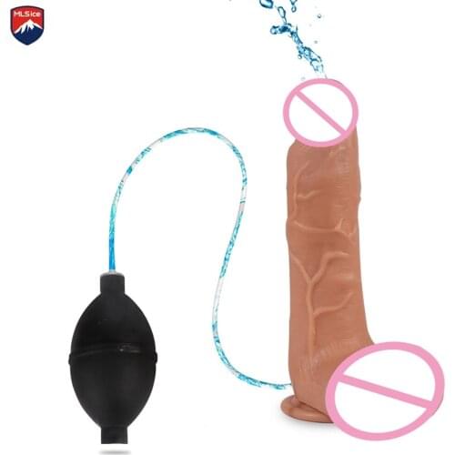 MLSice Big Realistic Dildo Squirt Toy Ejaculating Dildo Spray Water Erotic Sex Toys Squirting Penis Ejaculation Cock for Women