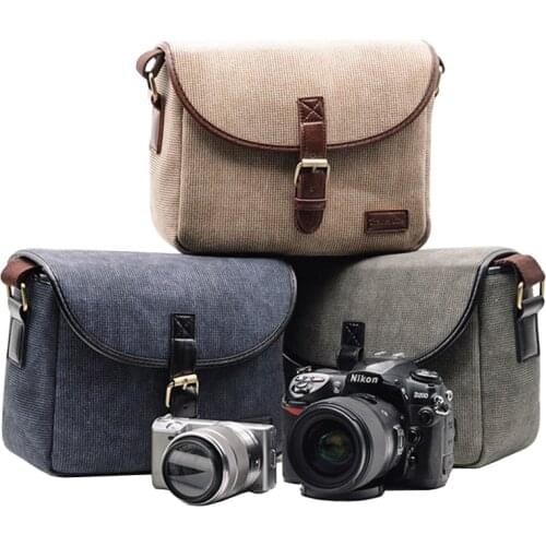 Retro Photo Case Camera Bag Cover For Canon EOS 5D Mark III II 200D 77D 7D 80D 800D 1500D 1300D 6D 70D 760D 750D 700D 600D 1200D