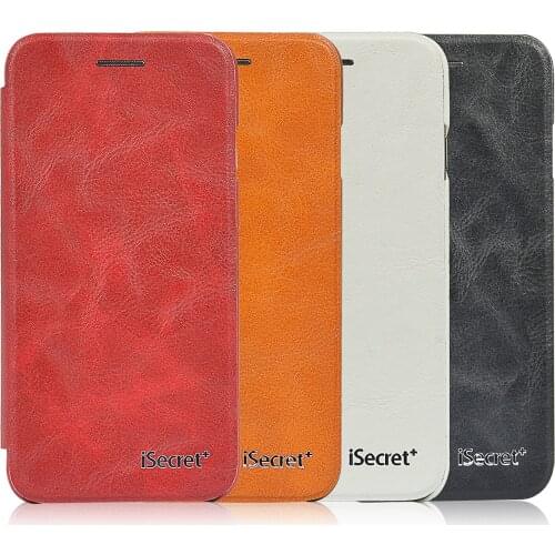 Cell Phone Case For Apple iPhone 6 Plus 5.5inch PU Leather Cover Retro Crazy Horse Flip Case Mobile Phone Bag For iPhone 6S Plus