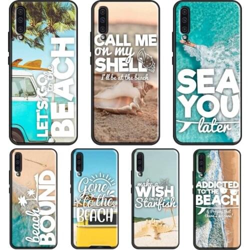 BEACH SUMMER HOLIDAY PALM TREES TRAVEL For Samsung A12 A32 A42 A52 A72 A71 A51 A41 A31 A11 A70 A50 A40 A10 A02 A21S Phone Cover