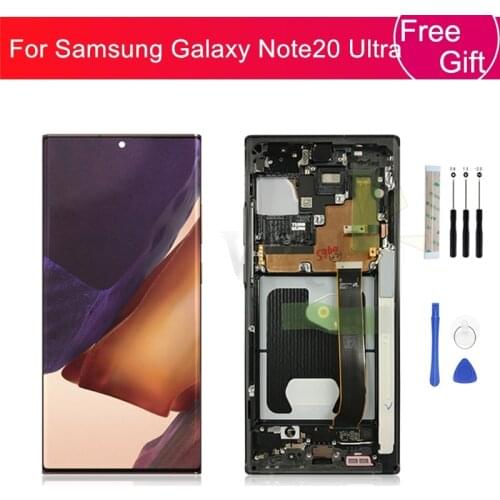 For Samsung Galaxy Note 20 Ultra LCD Display Touch Screen with Frame Digitizer Assembly SM-N985F SM-N985F/DS LCD 6.9"