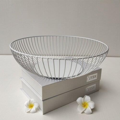 Trays Basket 28 X 28 X 8 Cm Nordic Style Three-layer Iron Art Black Household Kitchen Storage Rack Fruit Bowl