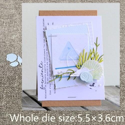 XLDesign Craft Metal Cutting Dies cut dies 3pcs ocean conch shell decoration scrapbook Album Paper Card Craft Embossing die cuts