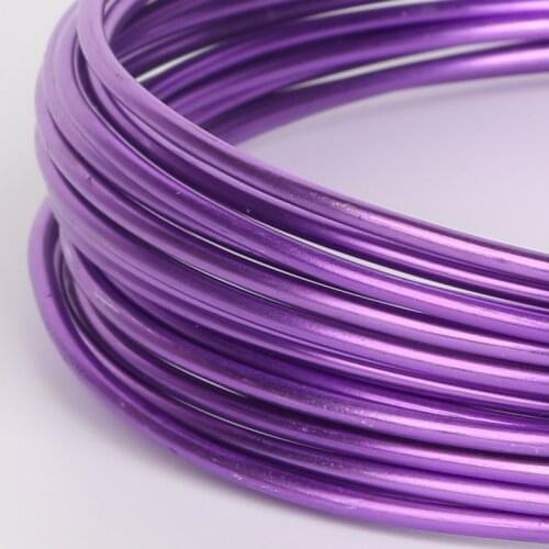Soft Purple Aluminium Wire 1/1.5/2/2.5/5mm Beading Wire Cord String For Bracelet Necklace Jewelry Making DIY Accesssories