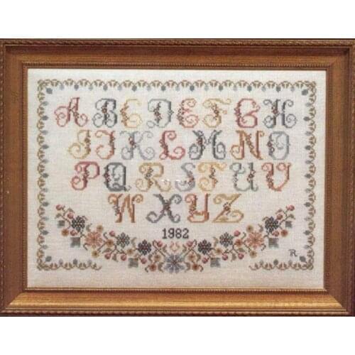 Retro lace letters 45-34 Cross Stitch Set Cross-stitch Kit Embroidery Needlework Craft Packages Cotton Fabric Floss