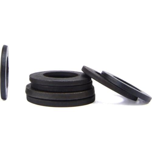 5/50pcs M2 M2.5 M3 M4 M5 M6 M8 M10 M12 M14 M16 M20 M22 M24 GB97 DIN125 Black Grade 8.8 Carbon Steel Flat Washer Plain Gasket Pad