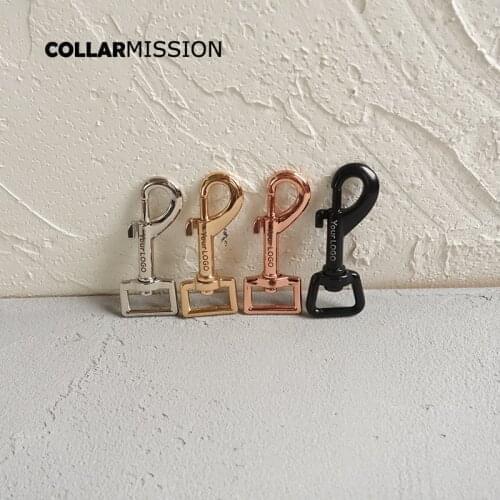 Engraved buckle, We provide laser engraving service customize LOGO 20mm For Cat Dog Collar-Strap DIY Accessory 4 colours