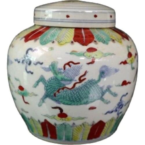 The early collection of Chenghua doucai Qilin pattern tin old porcelain