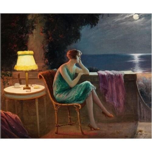Needlework for embroidery DIY DMC High Quality - Counted Cross Stitch Kits 14 ct Oil painting - Distant Thoughts